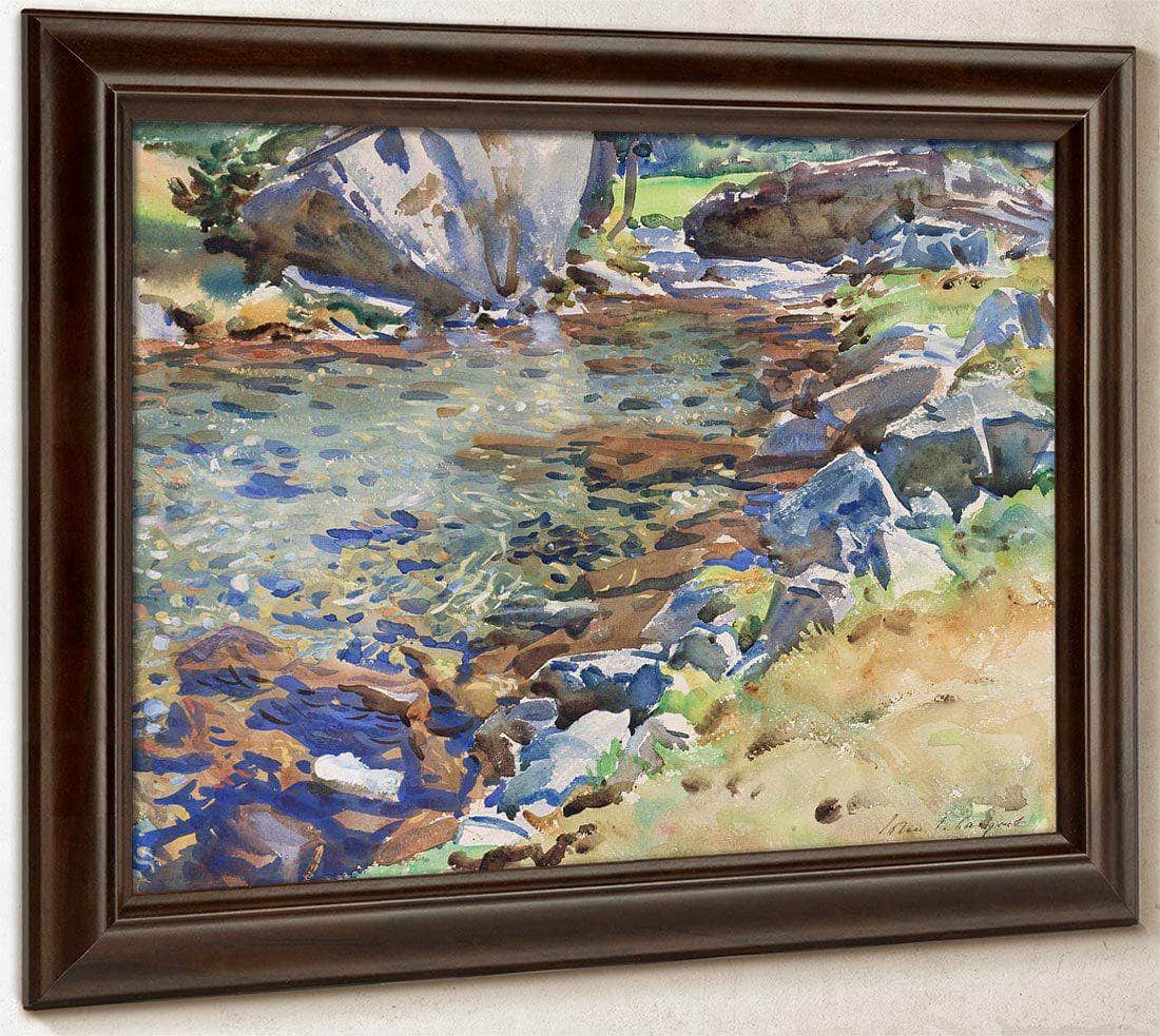 Brook Among Rocks By John Singer Sargent Fine Art Print