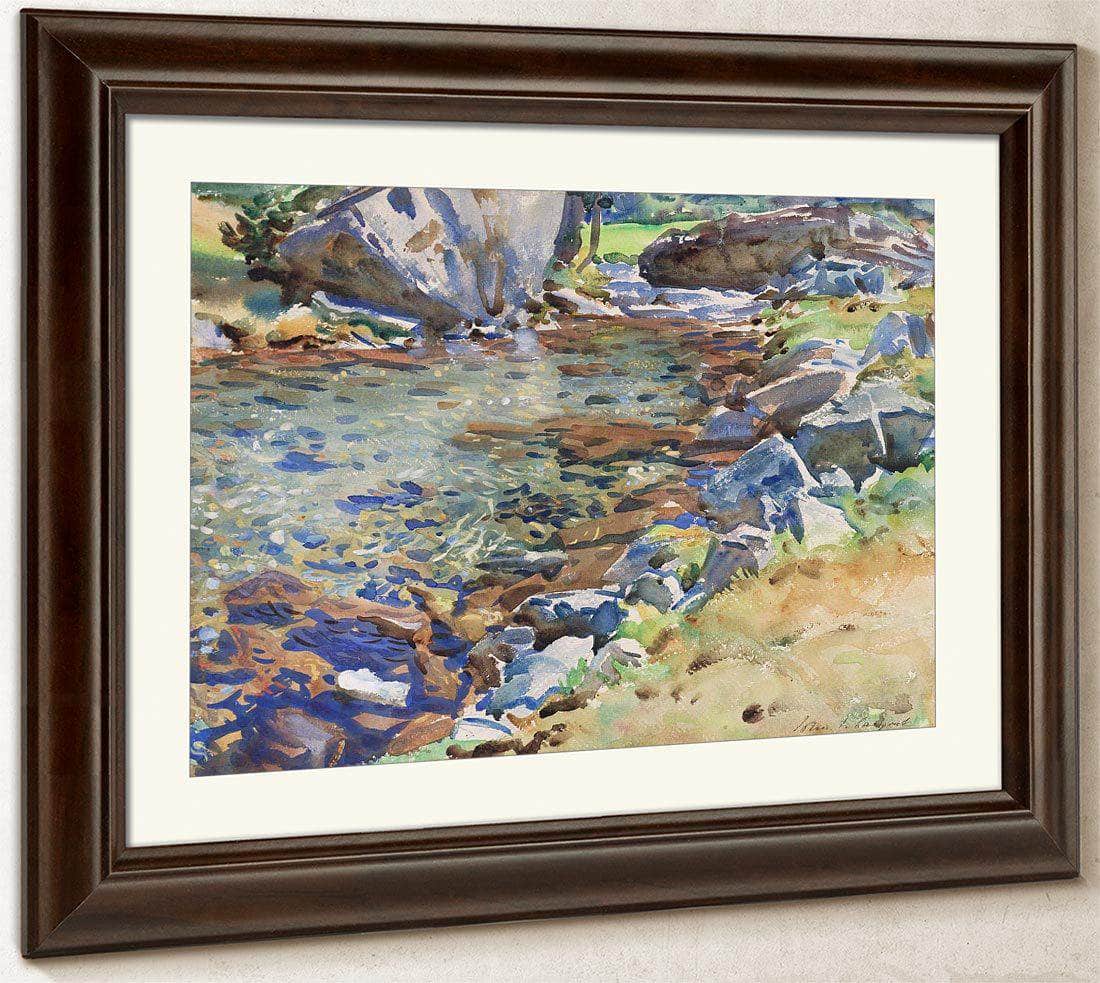 Brook Among Rocks By John Singer Sargent Fine Art Print