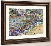 Brook Among Rocks By John Singer Sargent Fine Art Print