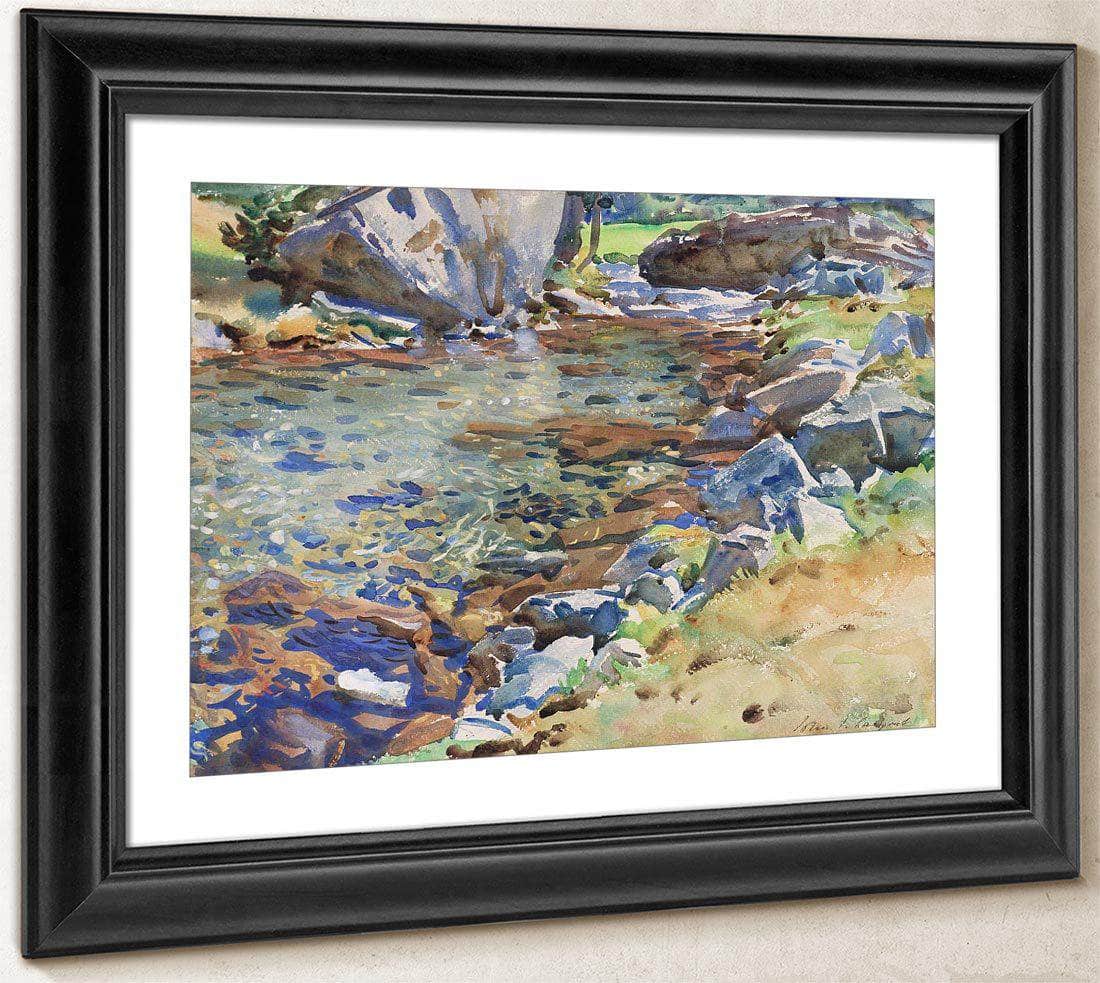 Brook Among Rocks By John Singer Sargent Fine Art Print