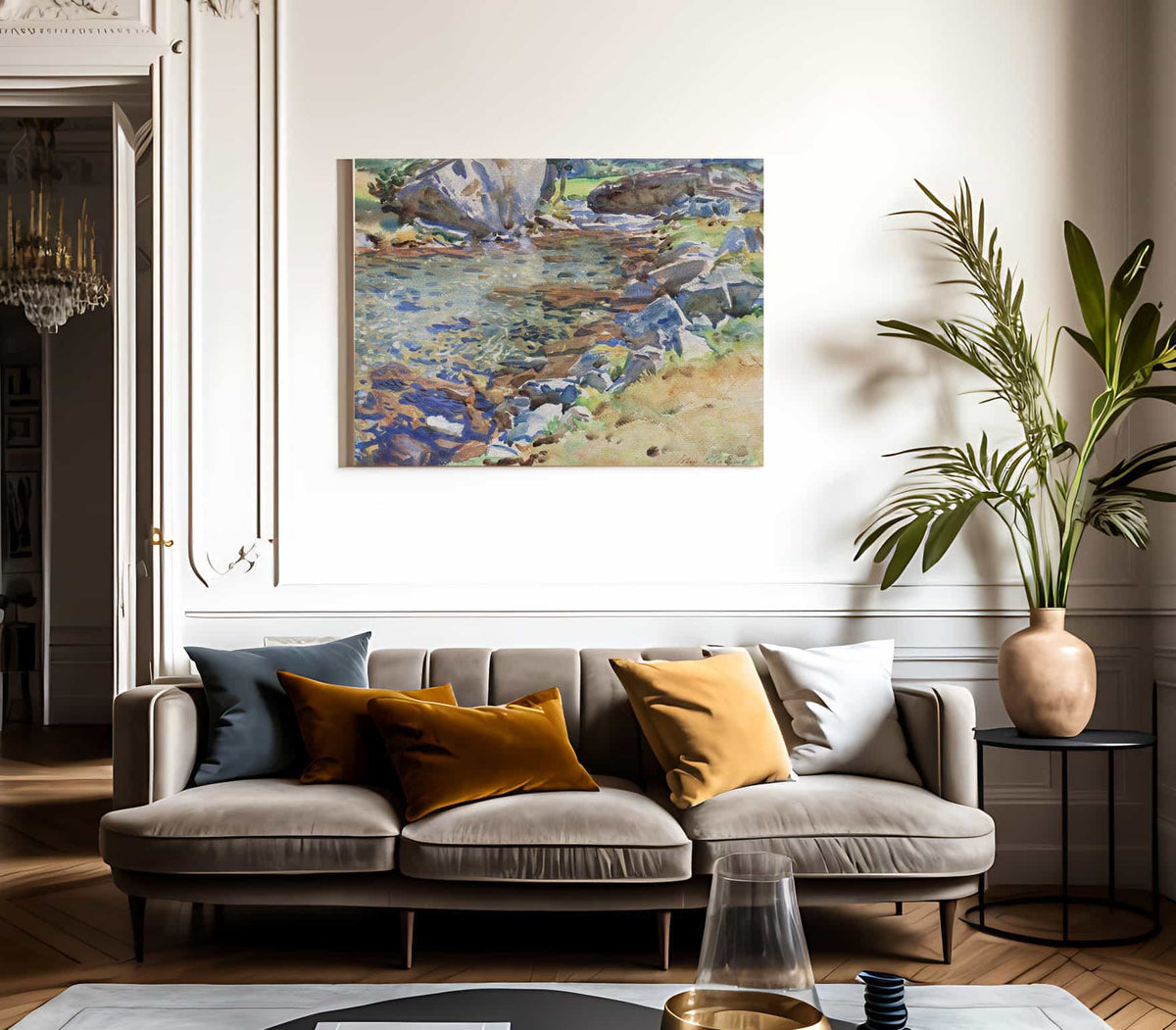 Brook Among Rocks By John Singer Sargent Fine Art Print