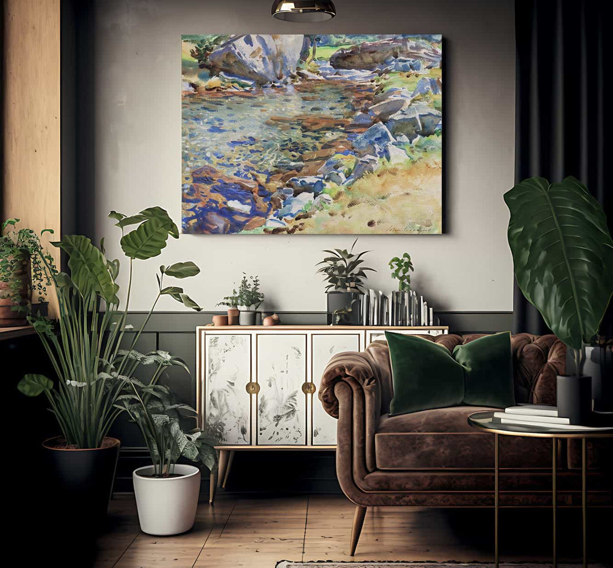 Brook Among Rocks By John Singer Sargent Fine Art Print