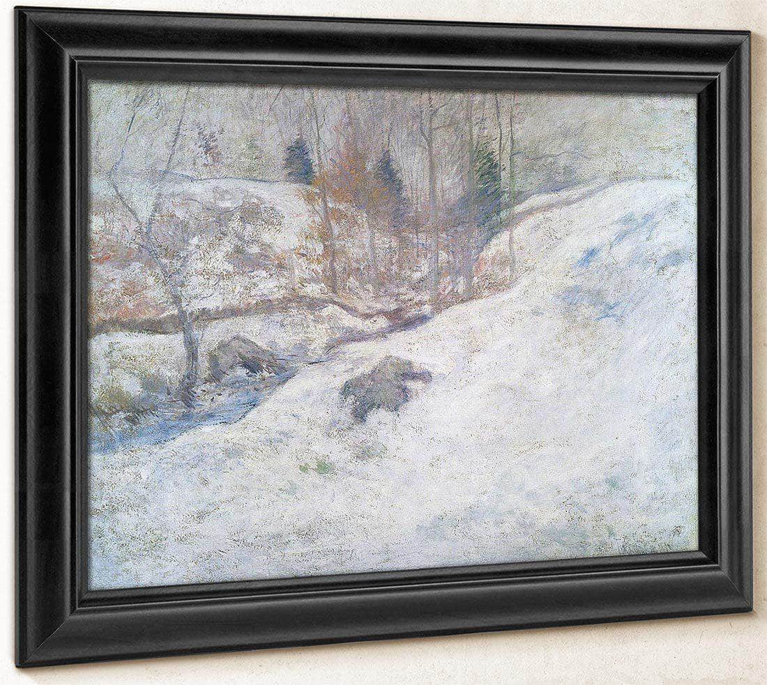 Brook In Winter By John Henry Twachtman Fine Art Print