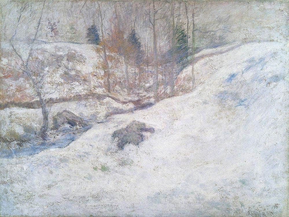 Brook In Winter By John Henry Twachtman Fine Art Print