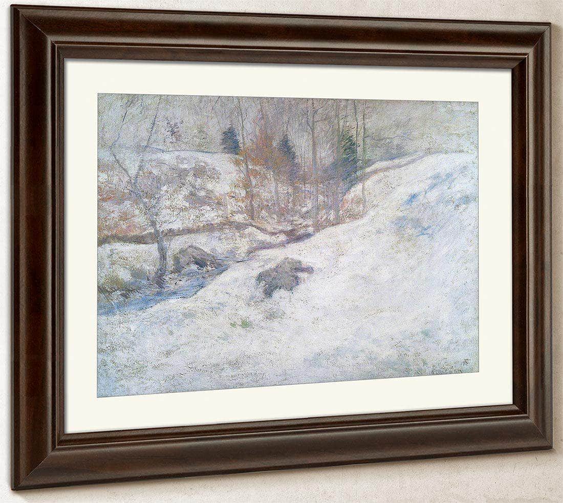 Brook In Winter By John Henry Twachtman Fine Art Print