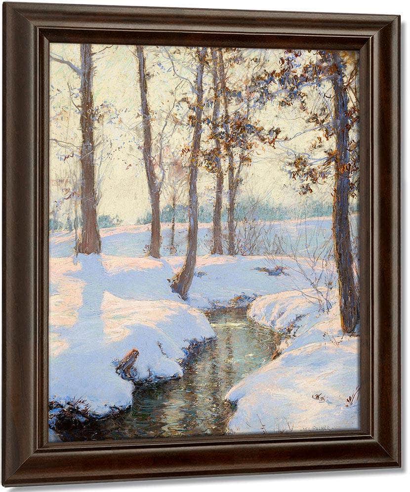 Brook In Winter By Walter Launt Palmer Fine Art Print