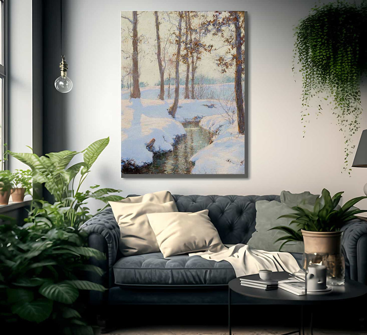 Brook In Winter By Walter Launt Palmer Fine Art Print