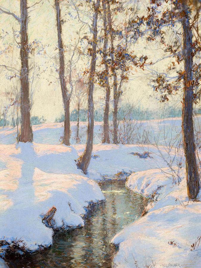 Brook In Winter By Walter Launt Palmer Fine Art Print