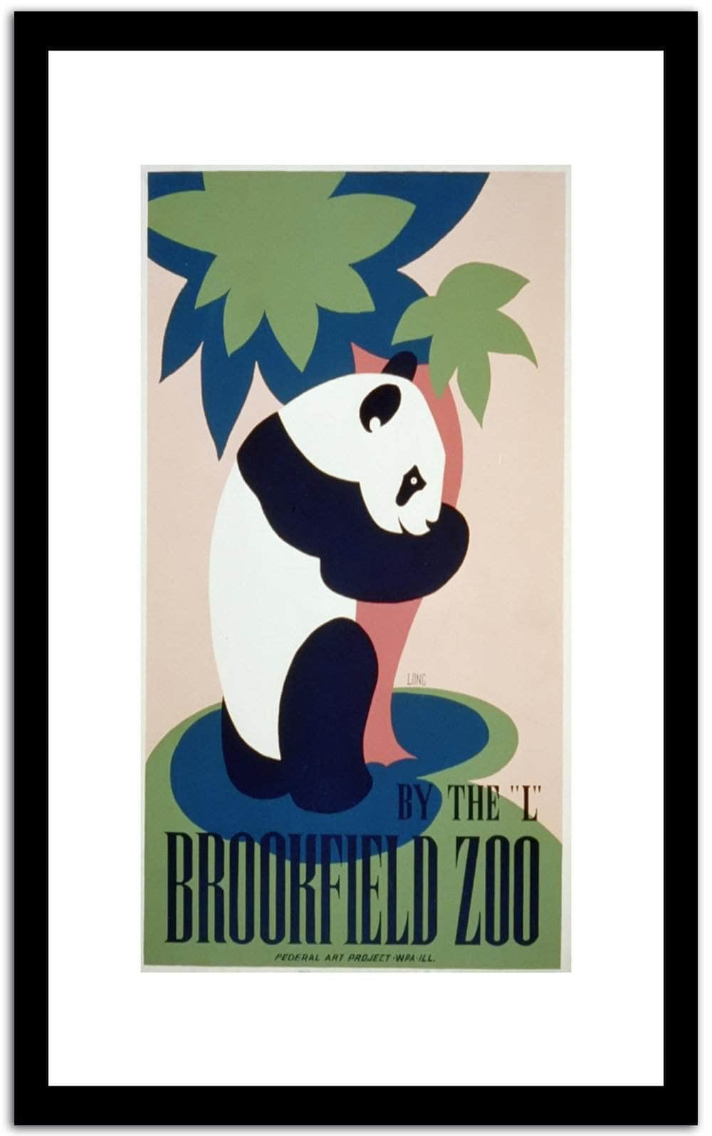 Brookeield Zoo  Vintage Poster Fine Art Print