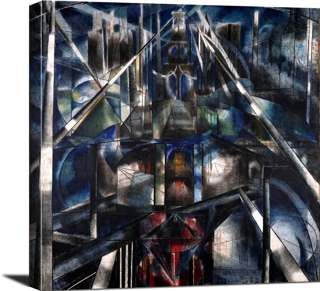 Brooklyn Bridge Painting Joseph Stella Canvas Art Fine Art Print