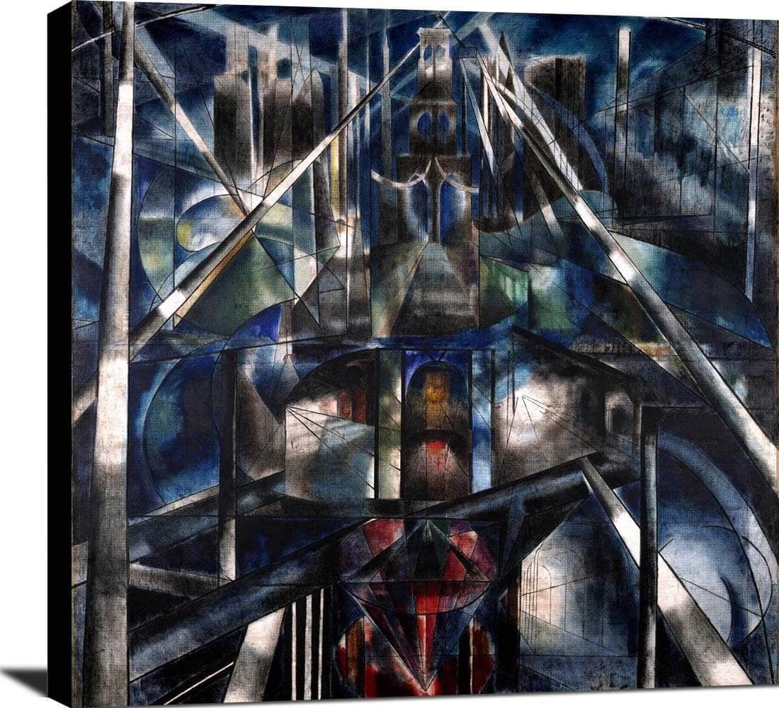 Brooklyn Bridge Painting Joseph Stella Canvas Art Fine Art Print