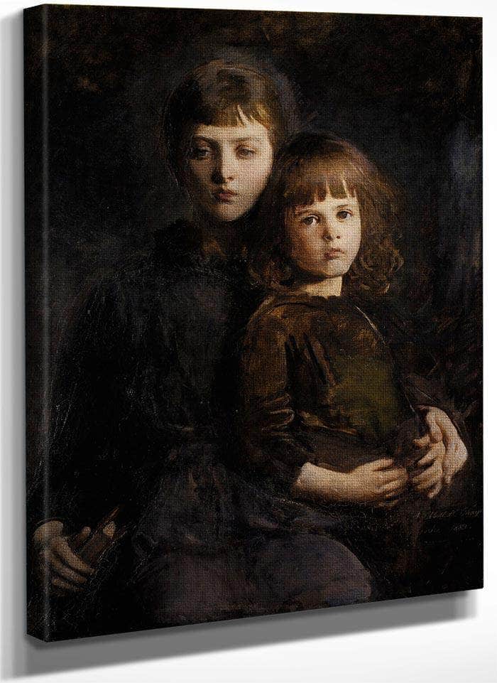 Brother And Sister (Mary And Gerald Thayer) By Abbott Handerson Thayer Fine Art Print
