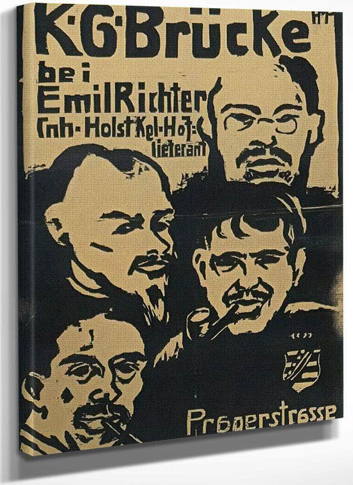 Brucke Artists  Group M9 Max Pechstein Fine Art Print