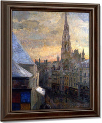 Brussels Town Hall By James Ensor Fine Art Print