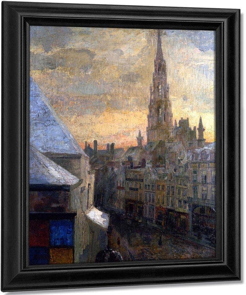 Brussels Town Hall By James Ensor Fine Art Print