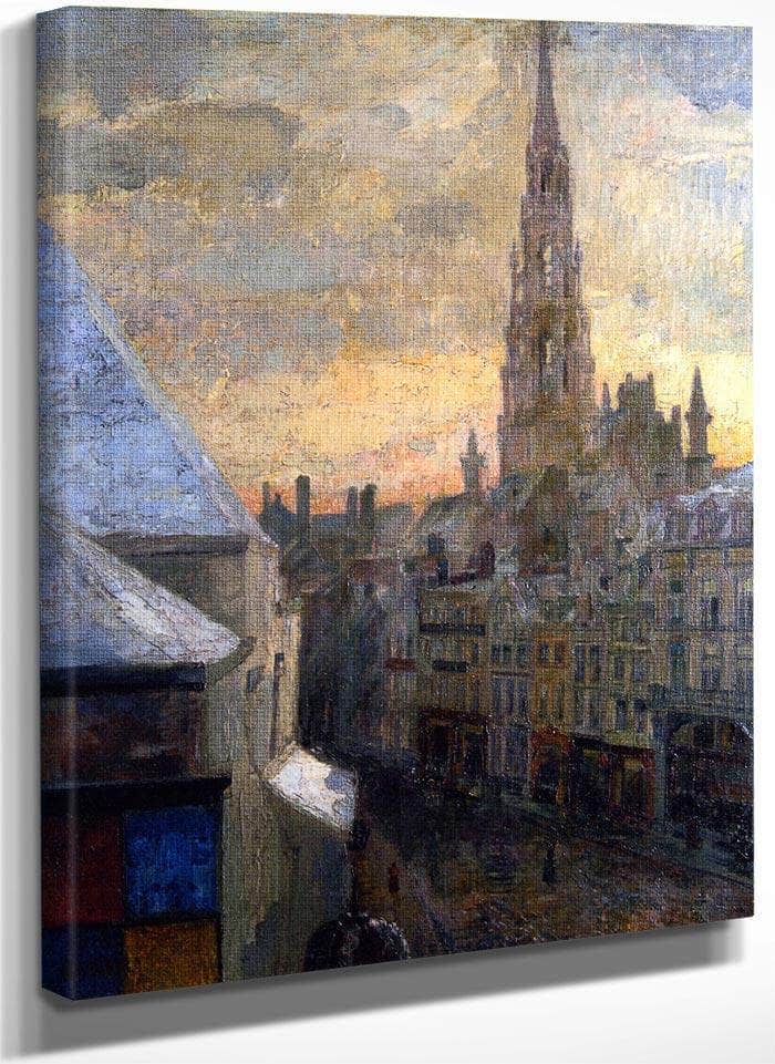 Brussels Town Hall By James Ensor Fine Art Print