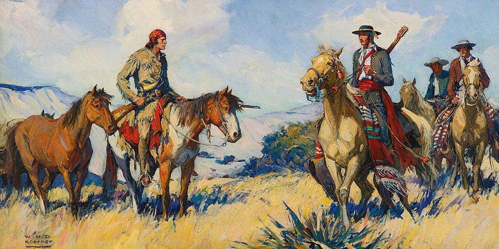 Buckskin And Foofaraw By William Henry Dethlef Koerner Fine Art Print