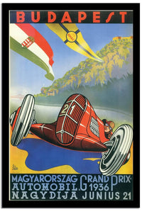 Budapest  Vintage Poster Fine Art Print