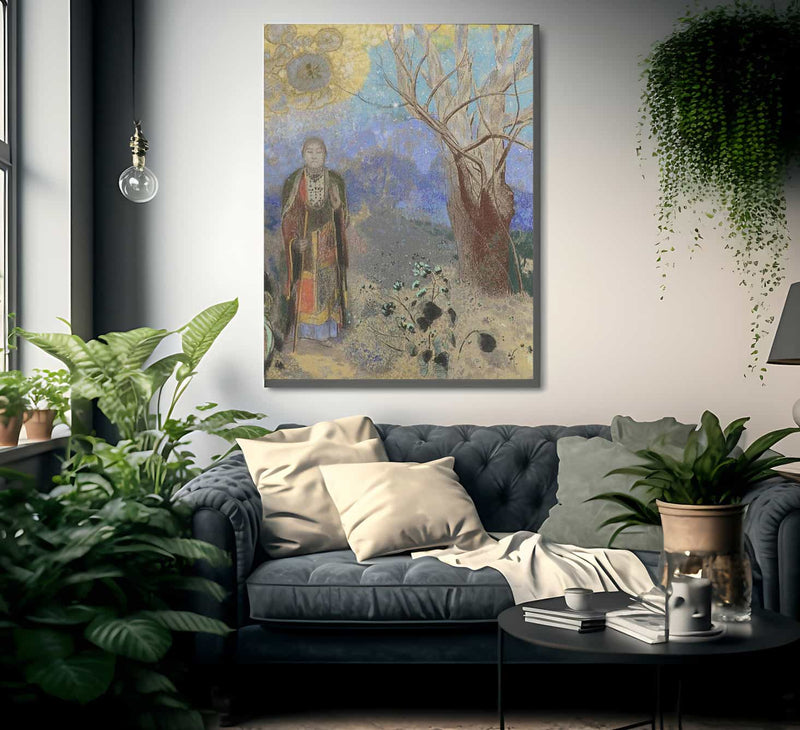 Buddha Pastel 90X73Cm Musee Dorsay By Odilon Redon Fine Art Print