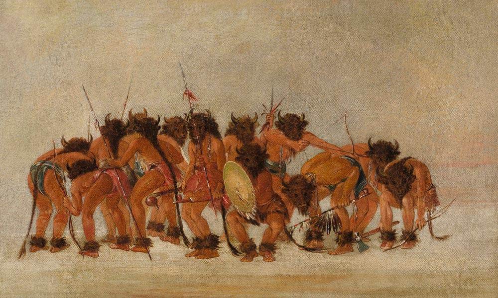 Buffalo Dance, Mandan By George Catlin Fine Art Print