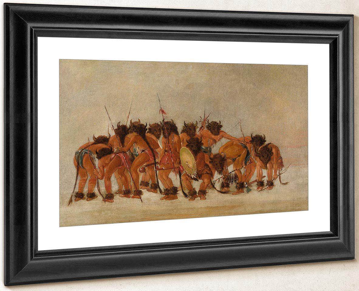 Buffalo Dance, Mandan By George Catlin Fine Art Print