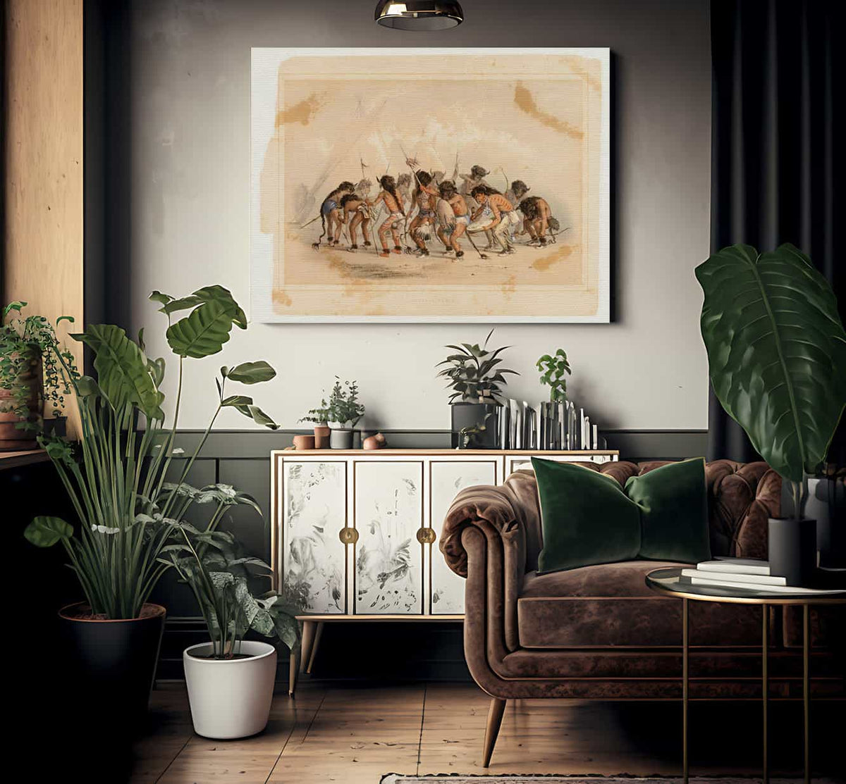 Buffalo Dance No.8 By George Catlin Fine Art Print