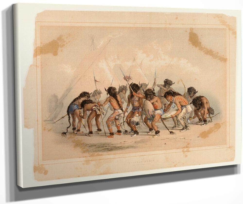 Buffalo Dance No.8 By George Catlin Fine Art Print