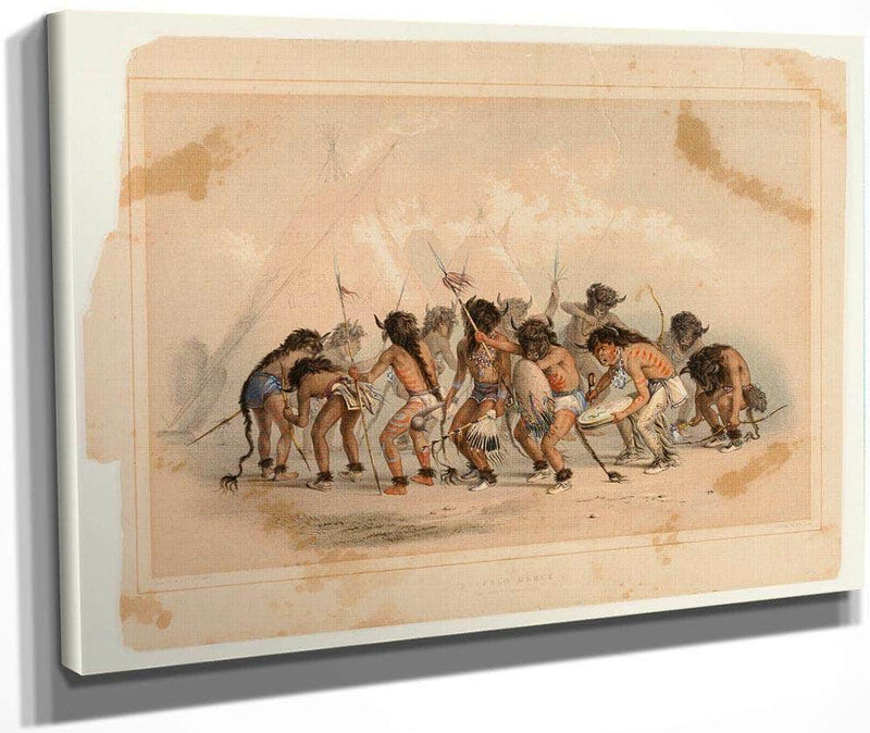Buffalo Dance No.8 By George Catlin Fine Art Print