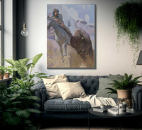 Buffalo Hunt By NC Wyeth Fine Art Print