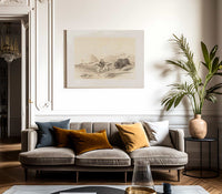 Buffalo Hunt Chasing Back No. 12 By George Catlin Fine Art Print