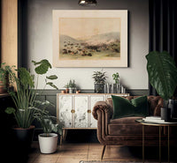 Buffalo Hunt Surround  No. 9 By George Catlin Fine Art Print