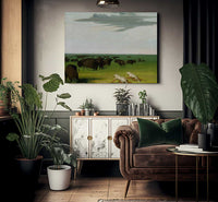 Buffalo Hunt Under The Wolf Skin Mask By George Catlin Fine Art Print