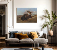 Buffalo Hunting By Charles Marion Russell Fine Art Print