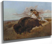 Buffalo Hunting By Charles Marion Russell Fine Art Print