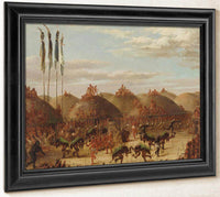 Bull Dance, Mandan O Kee Pa Ceremony By George Catlin Fine Art Print