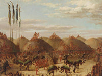 Bull Dance, Mandan O Kee Pa Ceremony By George Catlin Fine Art Print