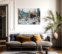 Bull Moose By Carl Rungius Fine Art Print