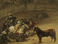Bullfight Suerte De Varas By Francisco De Goya Fine Art Print