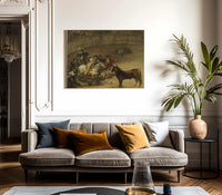 Bullfight Suerte De Varas By Francisco De Goya Fine Art Print