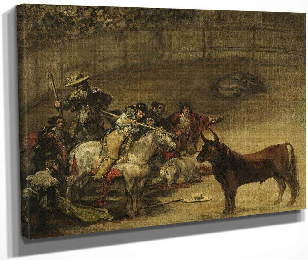 Bullfight Suerte De Varas By Francisco De Goya Fine Art Print