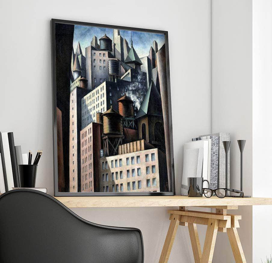 Bumpei Usui, 14th Street Painting Joseph Stella Canvas Art Fine Art Print
