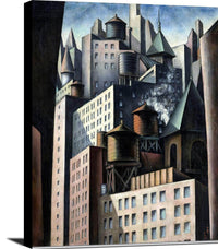 Bumpei Usui, 14th Street Painting Joseph Stella Canvas Art Fine Art Print