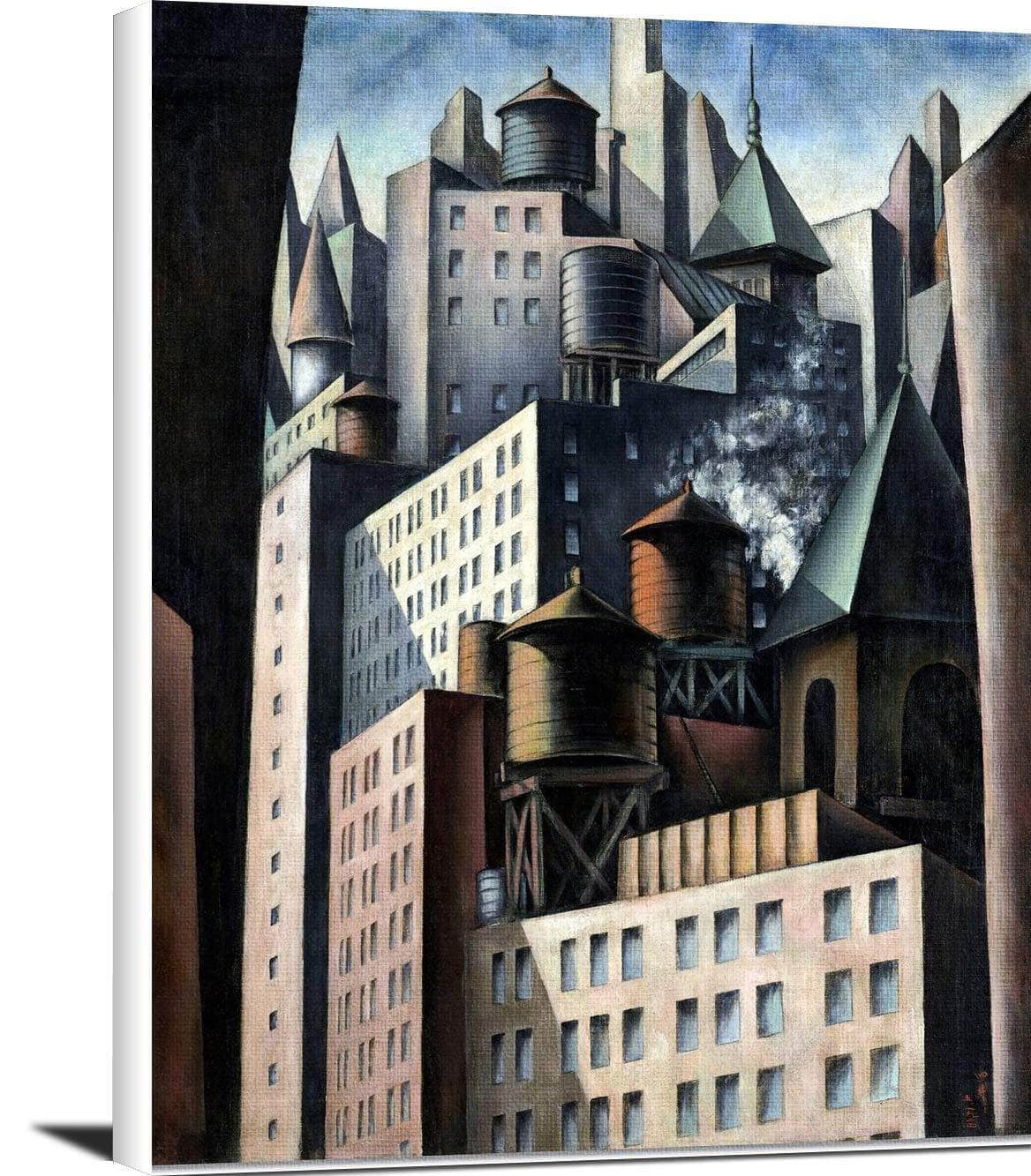 Bumpei Usui, 14th Street Painting Joseph Stella Canvas Art Fine Art Print