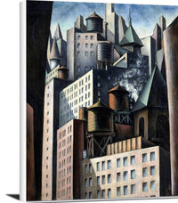 Bumpei Usui, 14th Street Painting Joseph Stella Canvas Art Fine Art Print