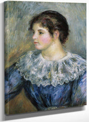 Bust Portrait Of A Young Woman By Pierre August Renoir Fine Art Print