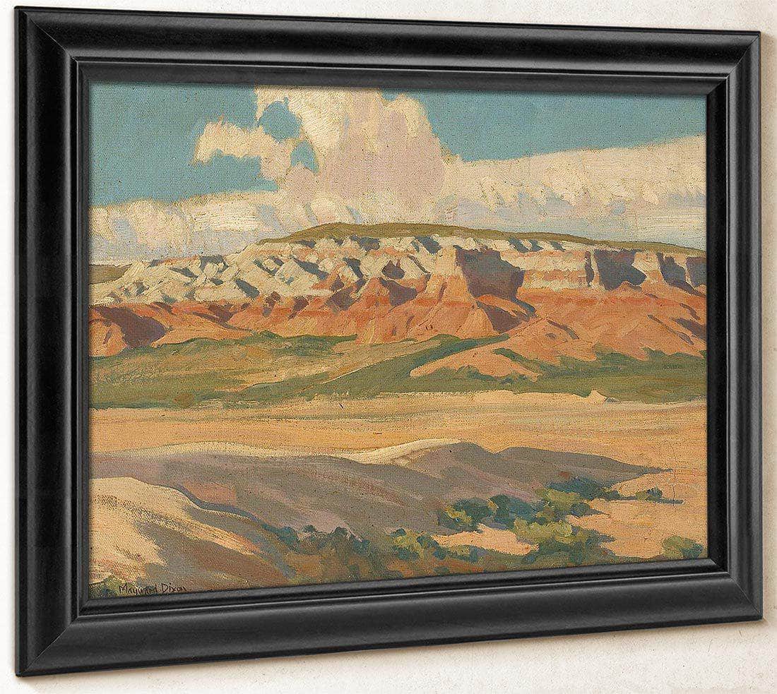 Butte At Red Lake Navajo Reservation Arizona By Maynard Dixon Fine Art Print
