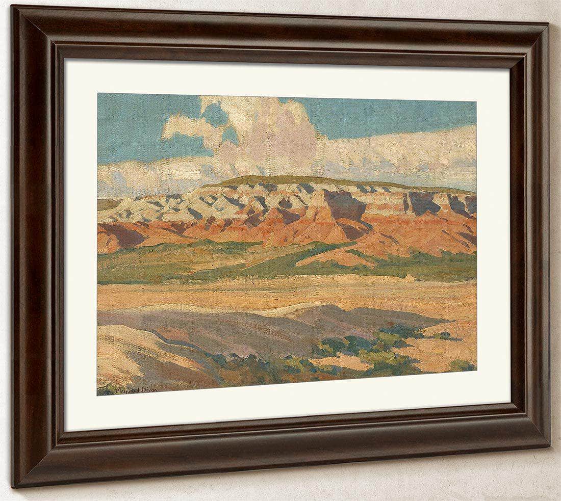 Butte At Red Lake Navajo Reservation Arizona By Maynard Dixon Fine Art Print