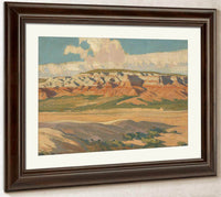 Butte At Red Lake Navajo Reservation Arizona By Maynard Dixon Fine Art Print