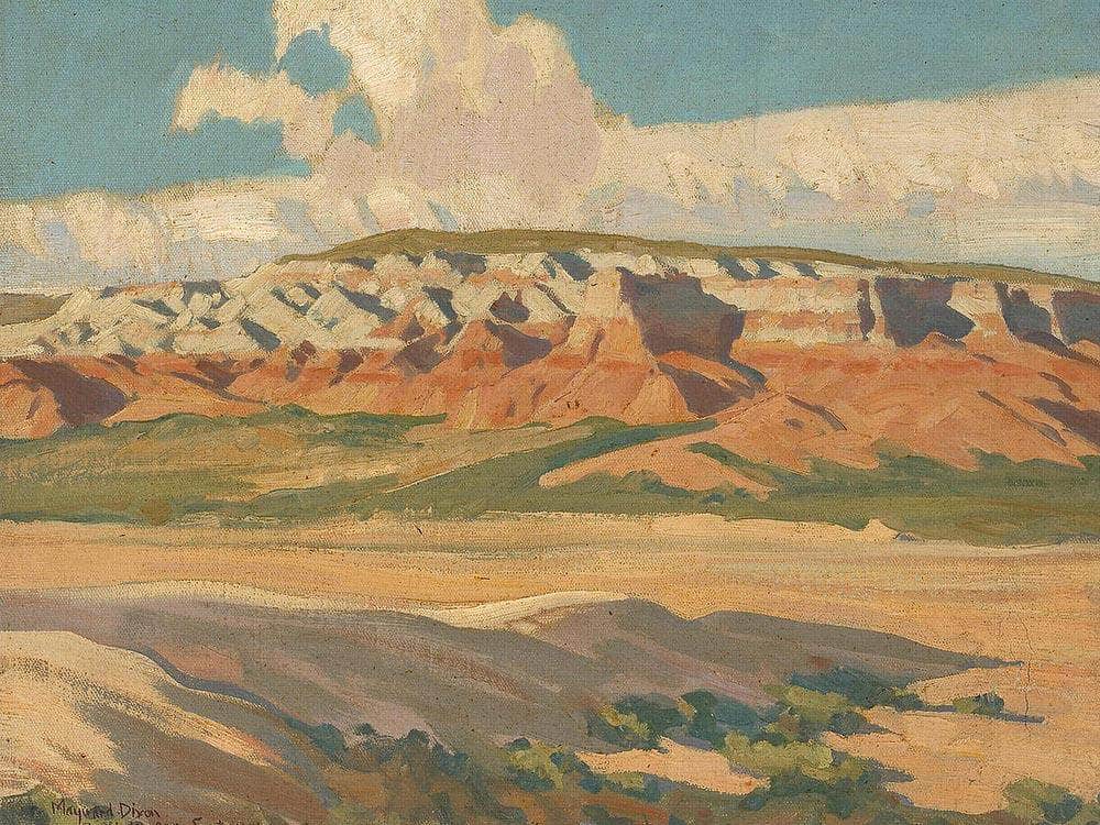 Butte At Red Lake Navajo Reservation Arizona By Maynard Dixon Fine Art Print