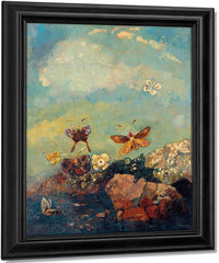 Butterflies 1910 73 9X54 9Cm Museum Of Modern Art By Odilon Redon Fine Art Print